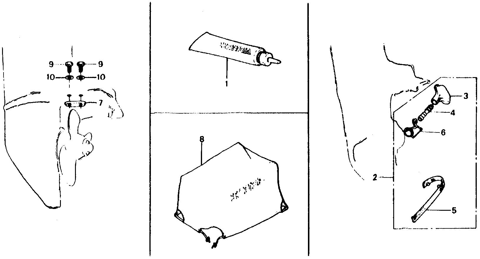 BF75 BF75B water mouth - body cover    - gear oil exploded parts diagram with numbered part references