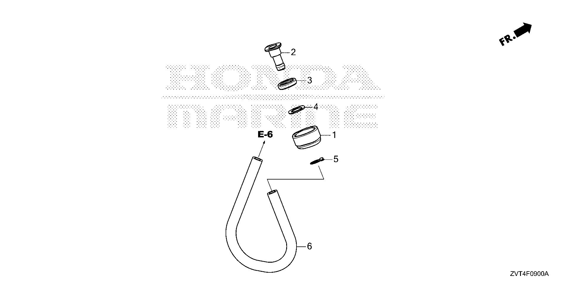 BF140 BF140A water hose joint exploded parts diagram with numbered part references