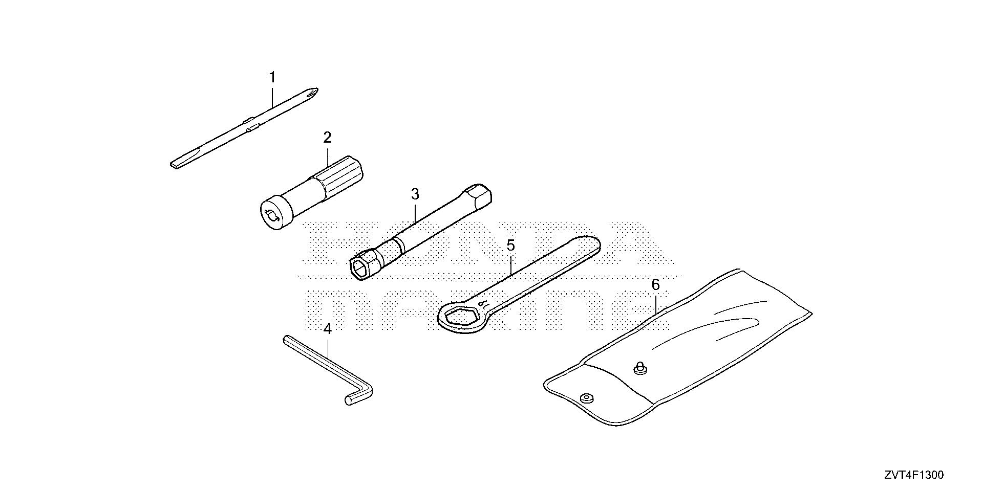 BF140 BF140A tools exploded parts diagram with numbered part references