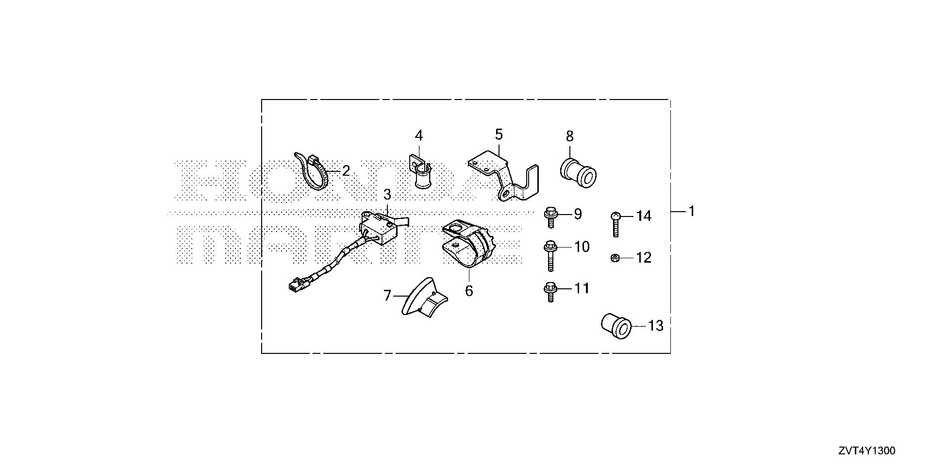 BF140 BF140A tilt limit kit exploded parts diagram with numbered part references