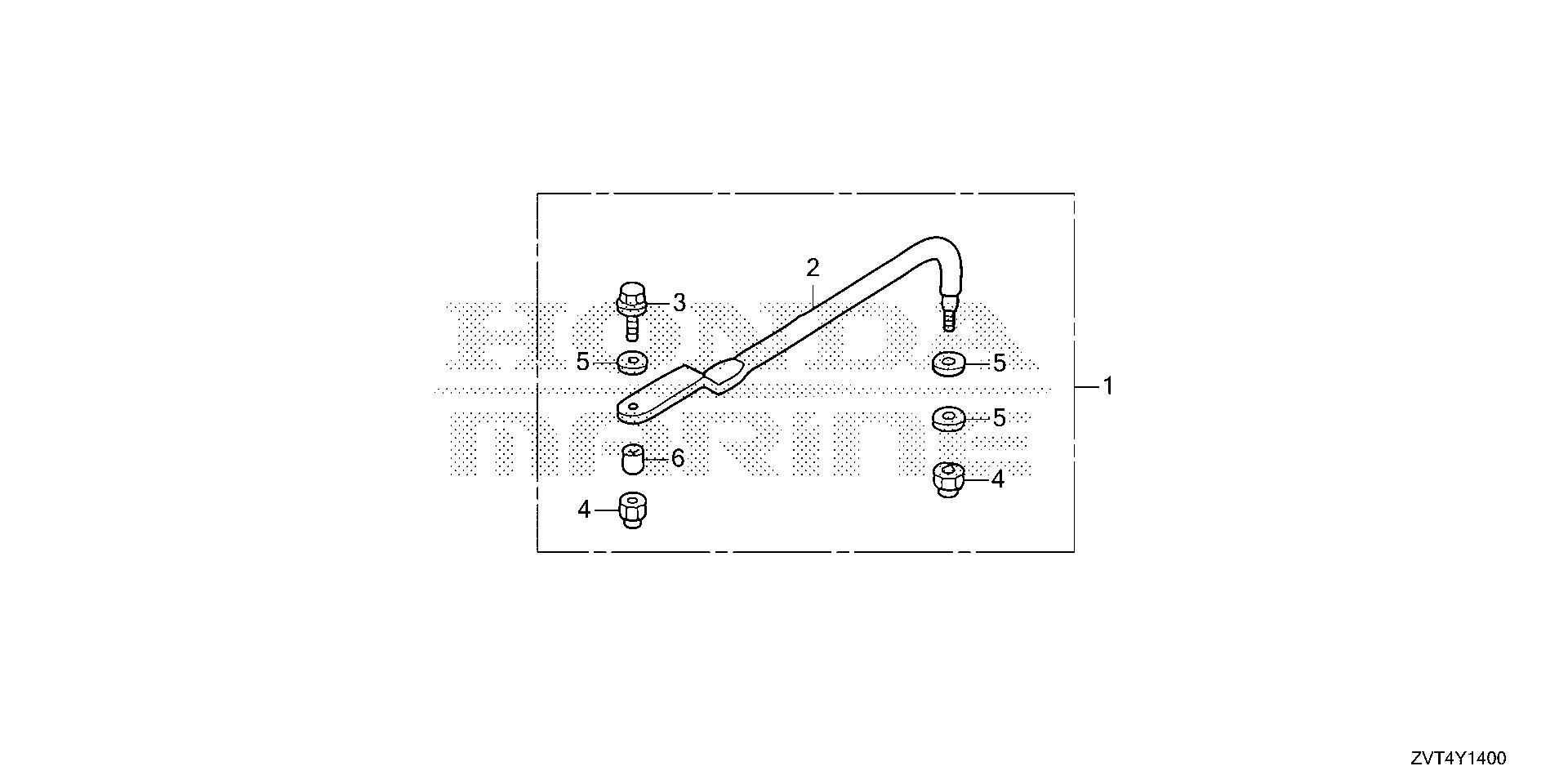 BF140 BF140A steering rod kit exploded parts diagram with numbered part references
