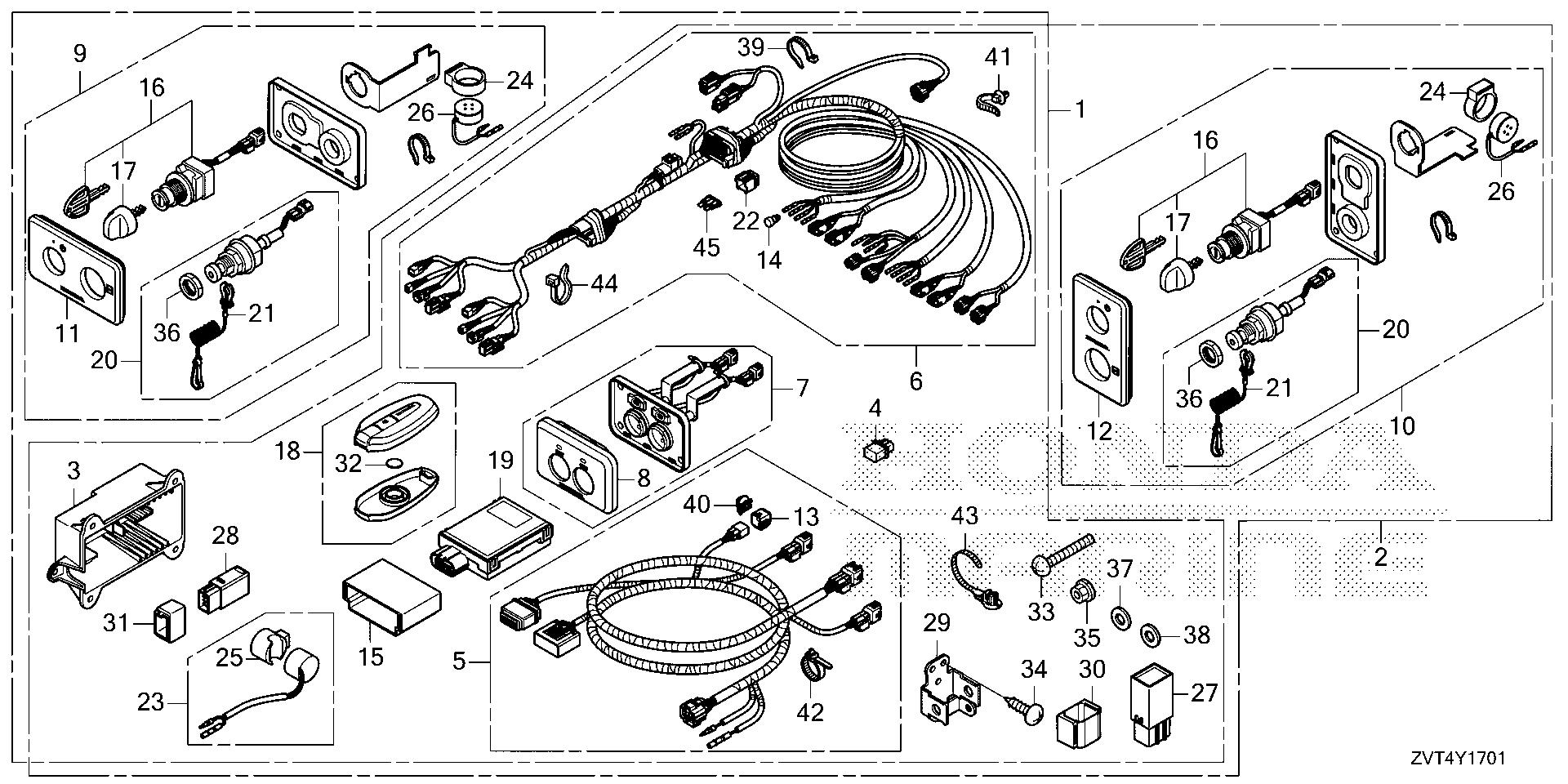 BF140 BF140A smart unit (2) (twin)    (mech) exploded parts diagram with numbered part references
