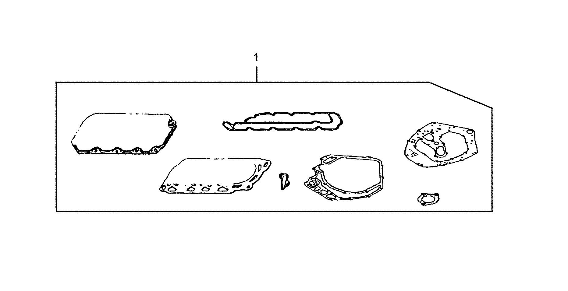 BF90 BF90AW gasket kit (short block & head assy.) exploded parts diagram with numbered part references