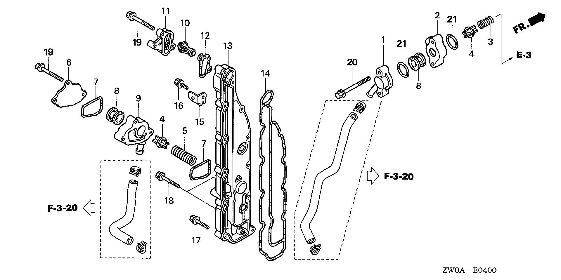 BF75 BF75A6 thermostat exploded parts diagram with numbered part references
