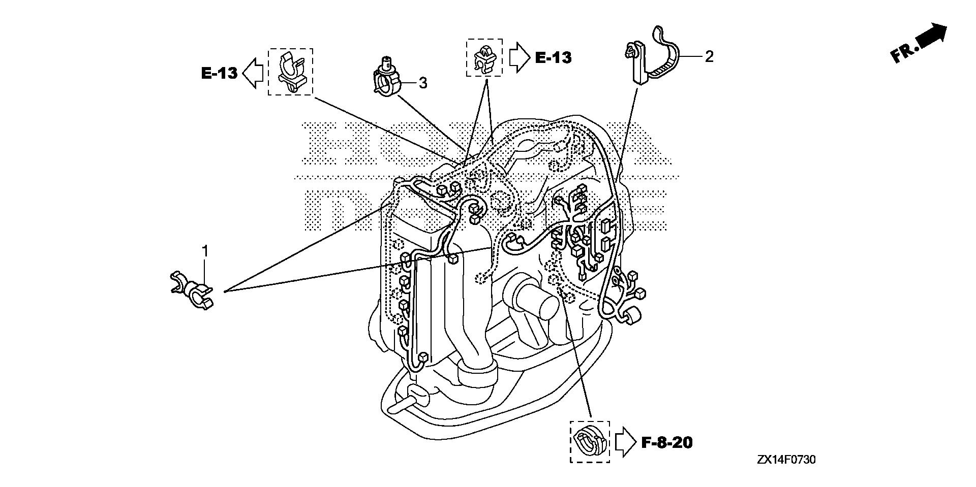 BF115 BF115D clamp exploded parts diagram with numbered part references
