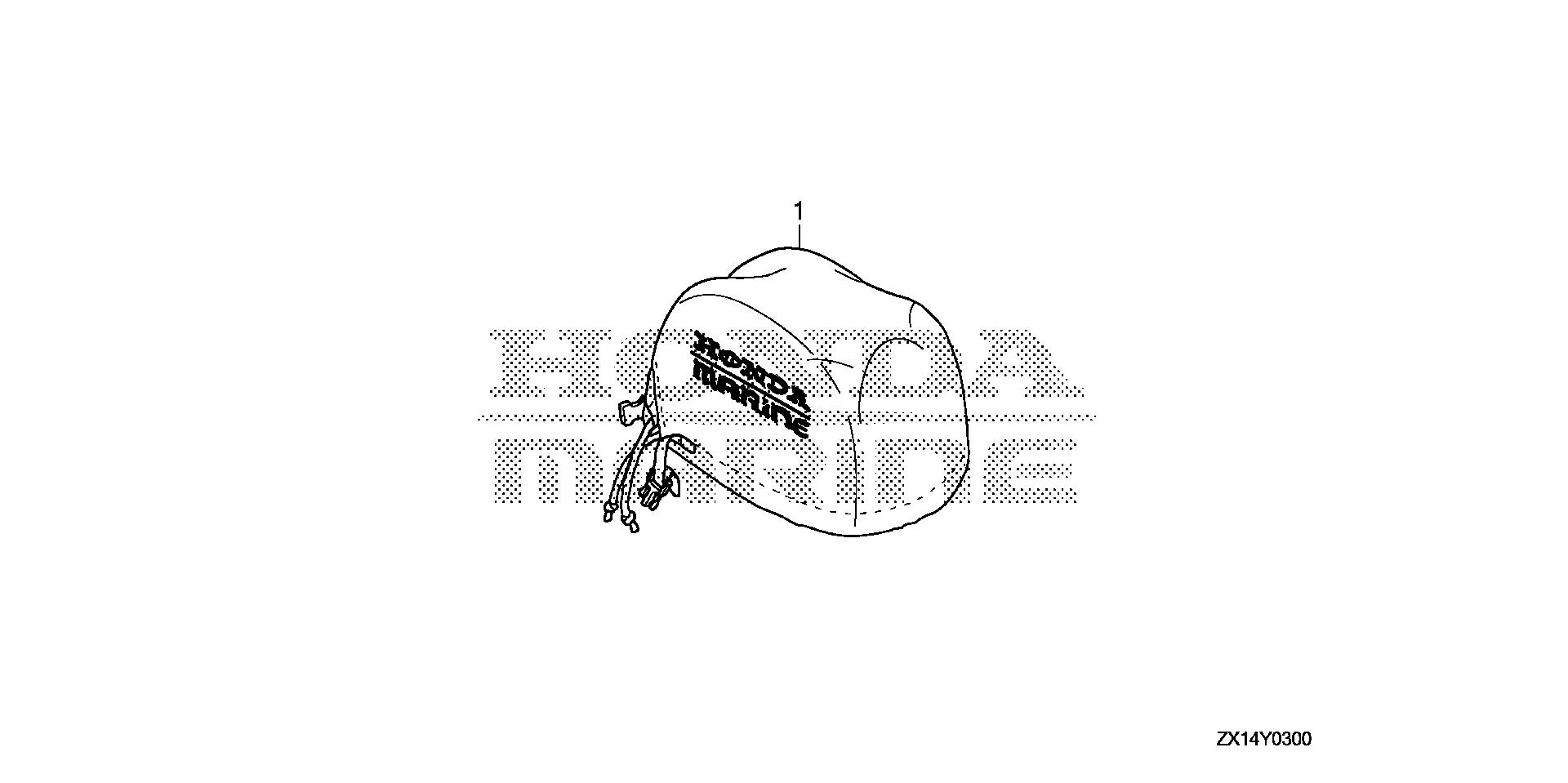 BF115 BF115D engine cover exploded parts diagram with numbered part references