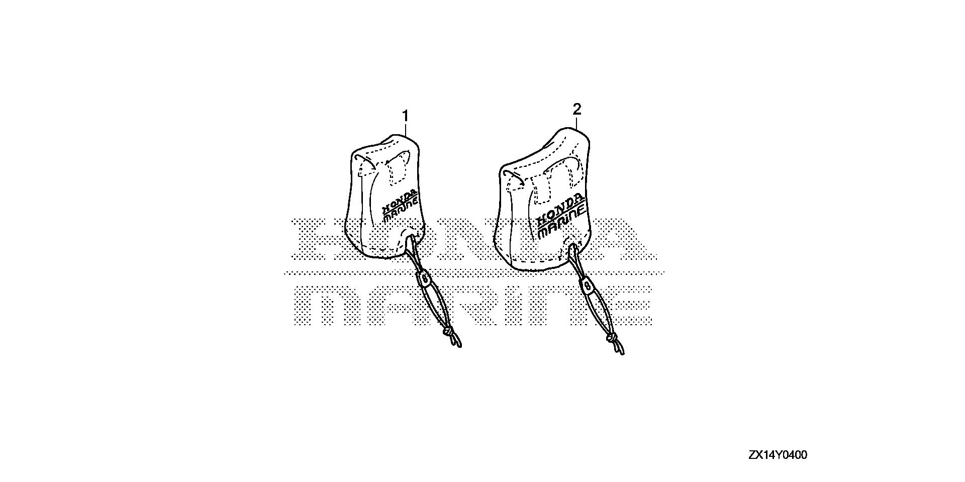 BF115 BF115D remote control cover kit exploded parts diagram with numbered part references