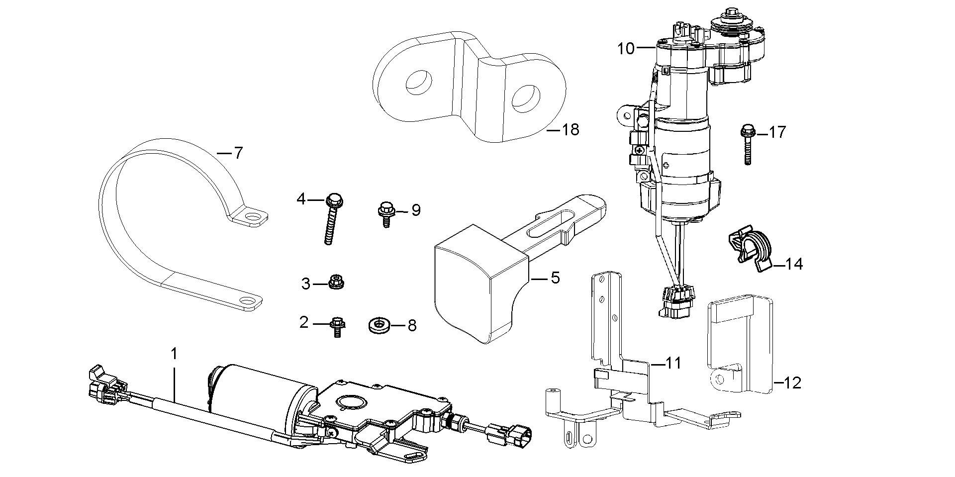 BF225 BF225A2 shift throttle activator exploded parts diagram with numbered part references