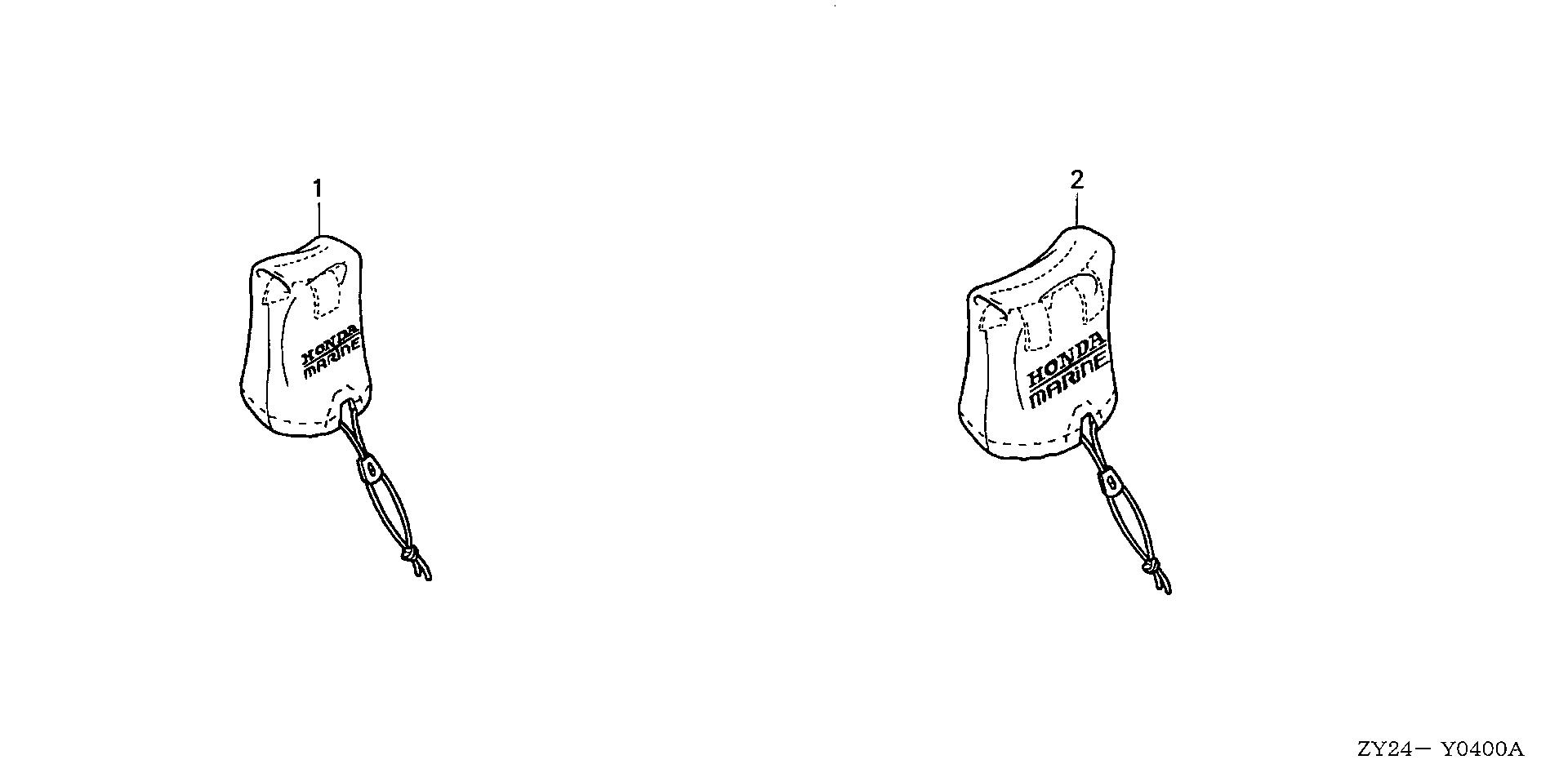 BF225 BF225A2 remote control cover kit exploded parts diagram with numbered part references