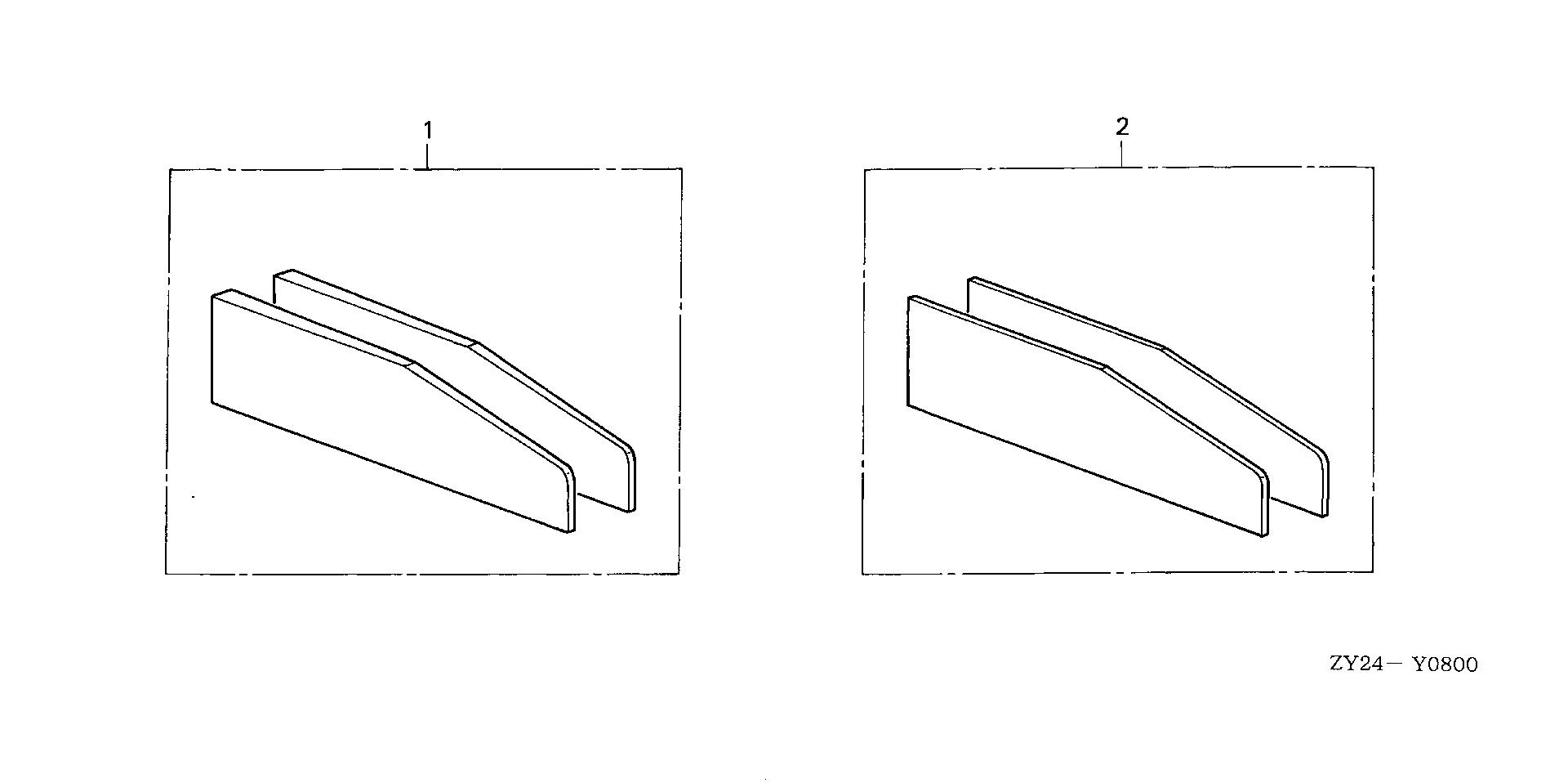 BF225 BF225A2 trim adjust plate set exploded parts diagram with numbered part references
