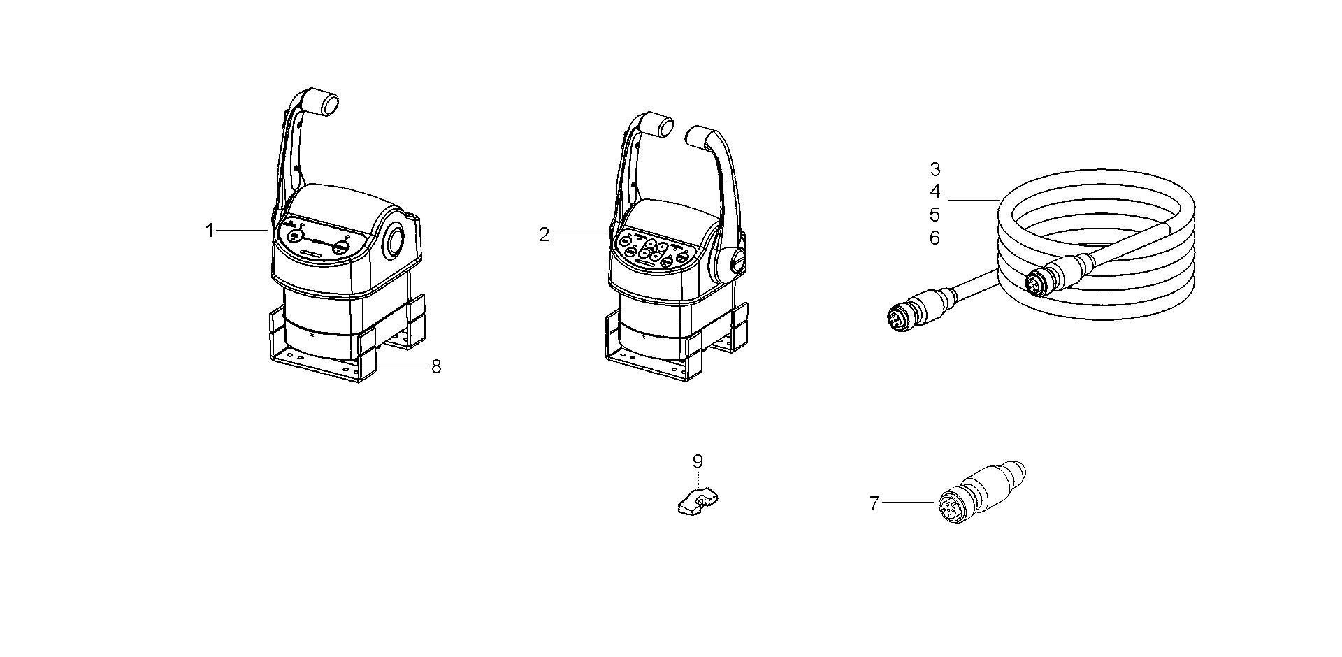 BF225 BF225A6 accessories exploded parts diagram with numbered part references