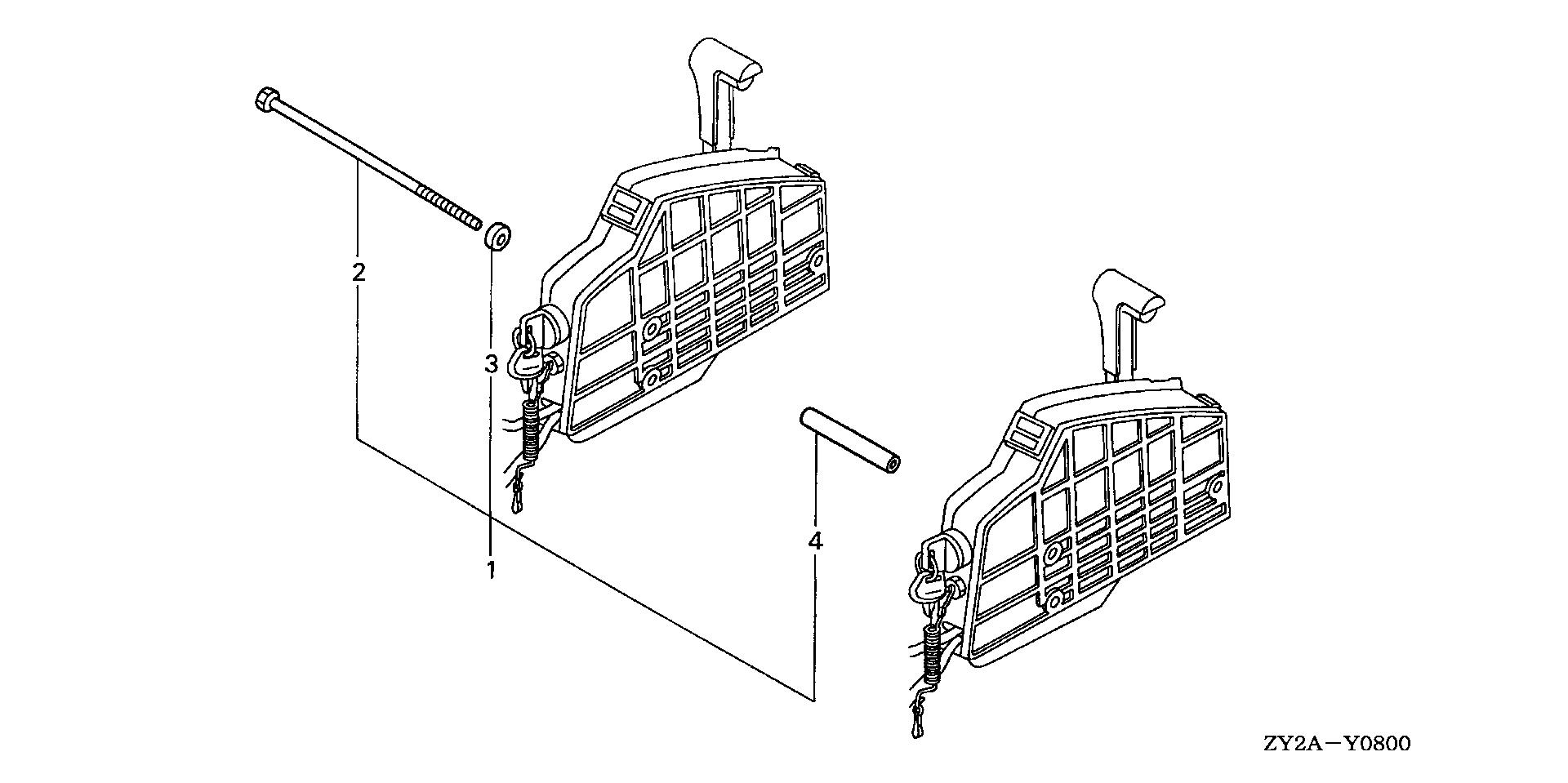 BF225 BF225A6 bolt kit exploded parts diagram with numbered part references