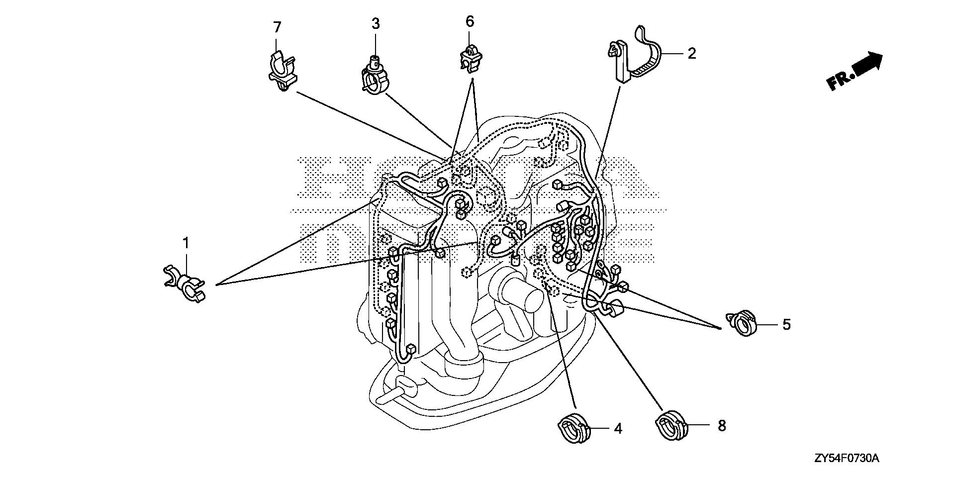 BF150 BF150A4 clamp exploded parts diagram with numbered part references