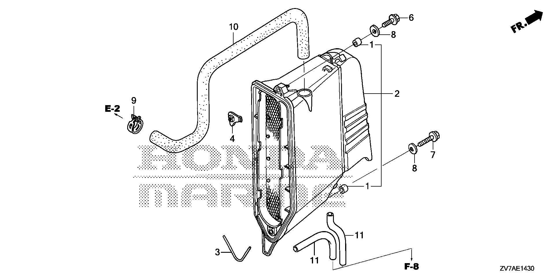 BF30 BF30DK2 muffler cover exploded parts diagram with numbered part references