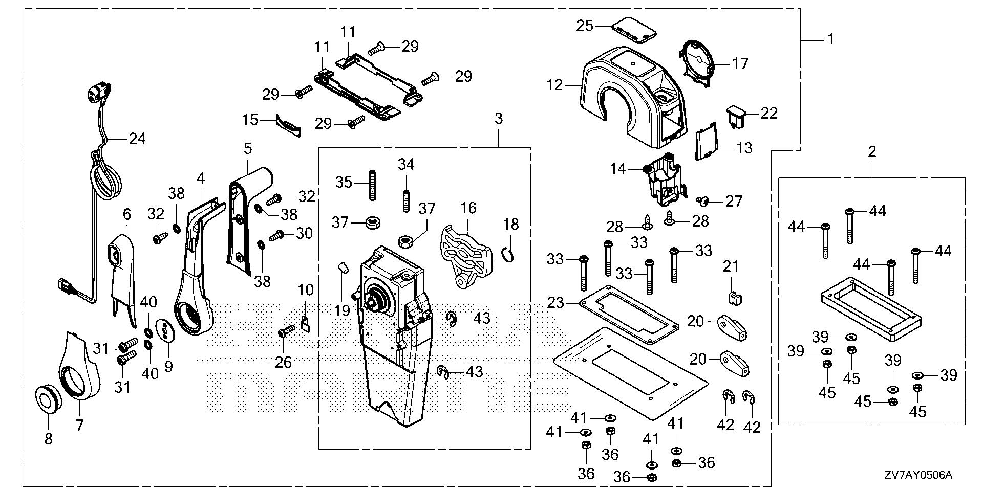 BF30 BF30DK3 remote control (top mount (single type) (nhk mec) exploded parts diagram with numbered part references
