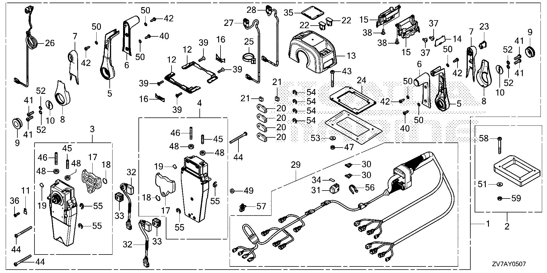 BF30 BF30DK3 remote control (top mount dual type) (nhk mec) exploded parts diagram with numbered part references