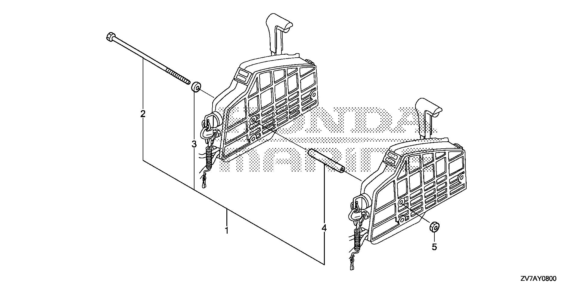 BF30 BF30DK2 bolt kit (hi-lex) exploded parts diagram with numbered part references