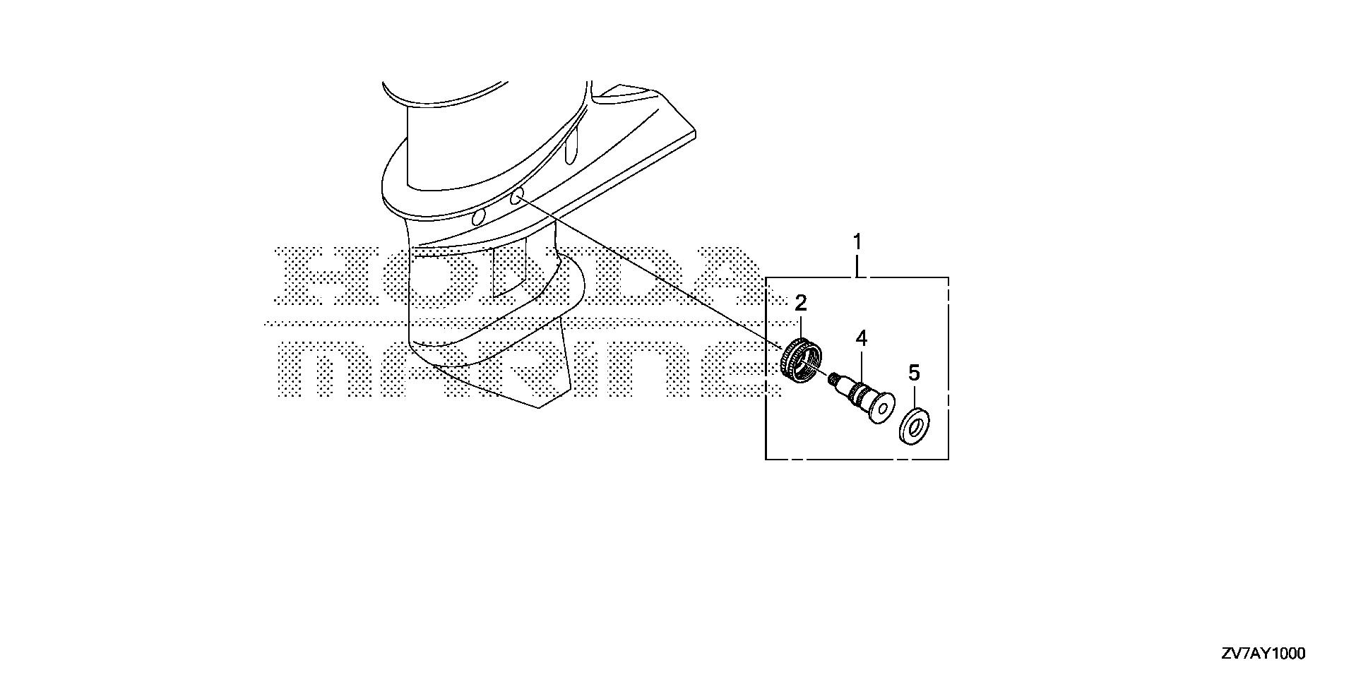 BF30 BF30DK2 water hose joint kit exploded parts diagram with numbered part references