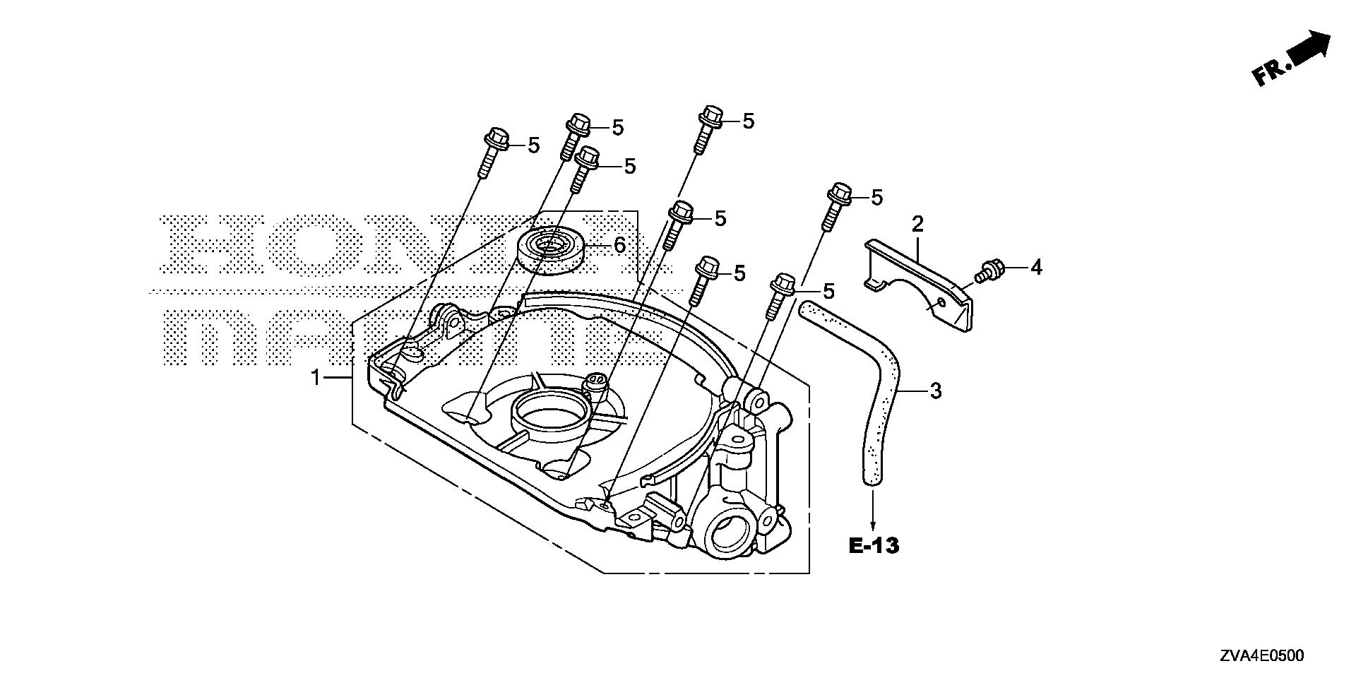 BF2 BF2.3DH oil case exploded parts diagram with numbered part references
