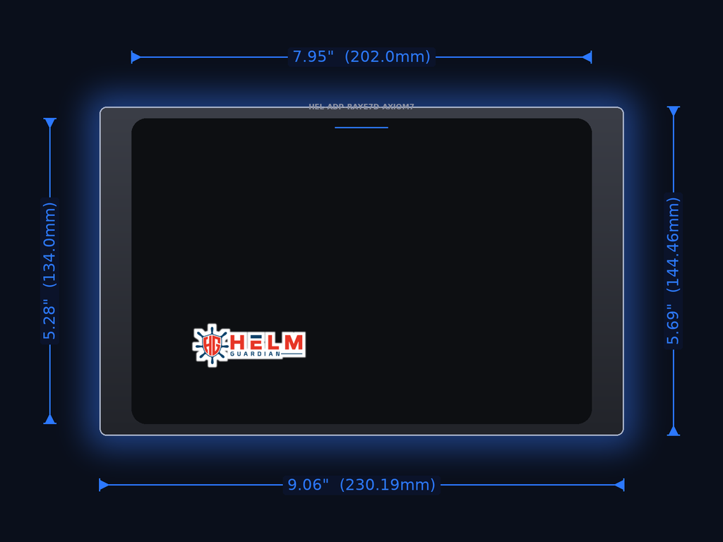 Helm Guardian Adapter Plate | Raymarine E7D to Garmin GPSMAP AXIOM7