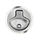 Whitecap 2 Beveled Locking Slam Latch w/Backing Plate