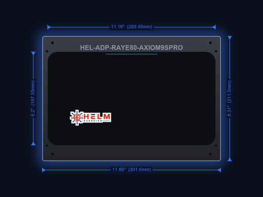 Helm Guardian Adapter Plate | Raymarine E80 to Raymarine Axiom 9S PRO