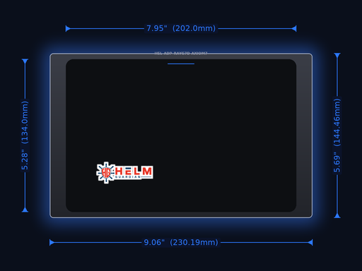 Helm Guardian Adapter Plate | Raymarine E7D to Garmin GPSMAP AXIOM7