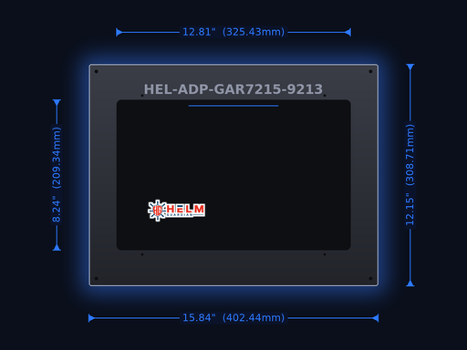 Helm Guardian Adapter Plate | Garmin 7215 to 9213
