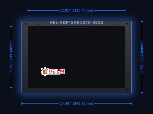 Helm Guardian Adapter Plate | Garmin 1040 to 9213