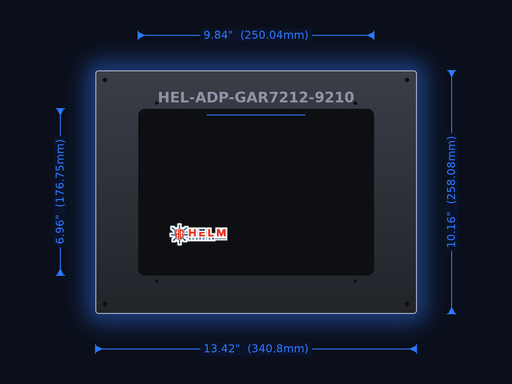 Helm Guardian Adapter Plate | Garmin 7212 to 9210