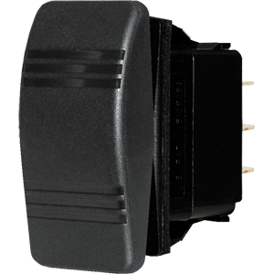 Blue Sea 8292 Water Resistant Contura III Switch - OFF-(ON) - Black